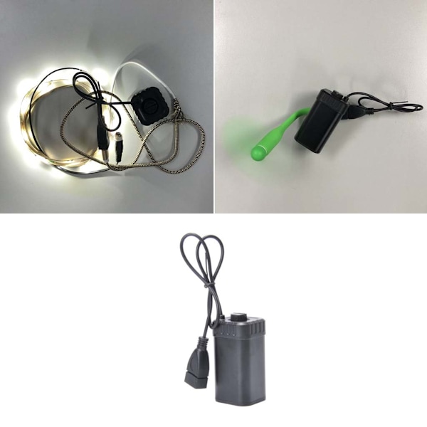 Vattentät 5V USB Bärbar 4X AA Batteriladdarehållare Kit Power Bank för Väska