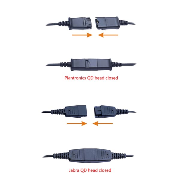Qd-stik Qd-kabel til USB-stikledninger til QD-interfacehovedtelefoner USB2.0-adapter Call Center Home Game USB-adapter GN QD interface