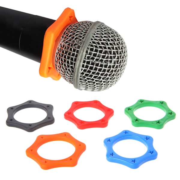Elastiskt Mikrofonring Skakskydd Anti-rullande Mic-ärmar Lätt Ring