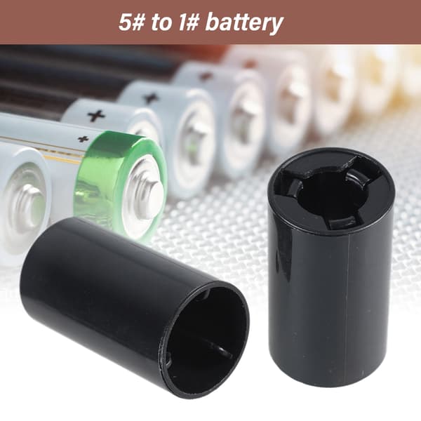 Bærbar AA til C batteriadapterkasse AA til C størrelse afstandsstykke til strømkonvertering