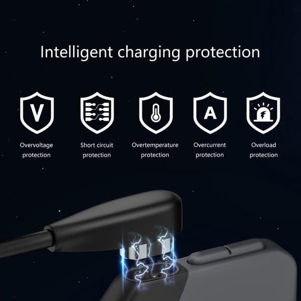 1 m Magnetisk Øretelefon Opladerkabel til S710 Øretelefoner null - USB