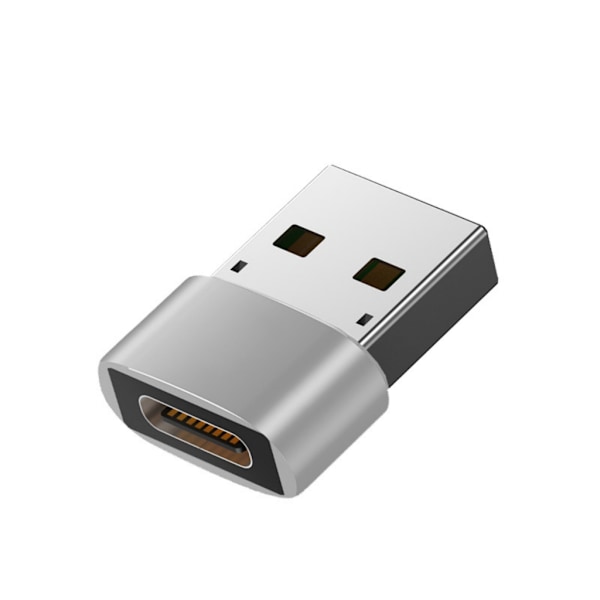 USB C - USB -sovitin parantaa toiminnallisuutta useissa laitteissa Silver - USB2.0