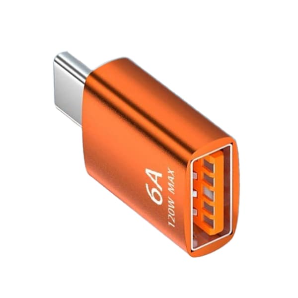 Type C - USB 3.1 -sovitin lataussovitin kätevään latausliitäntään Orange Type C to USB female
