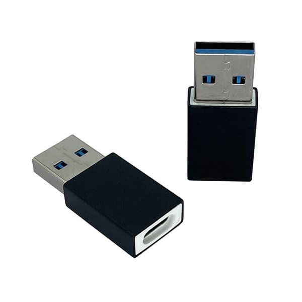 USB Data Blocker Hurtigladeadapter med Datablokkeringsfunksjon Klar for Hurtiglading Black