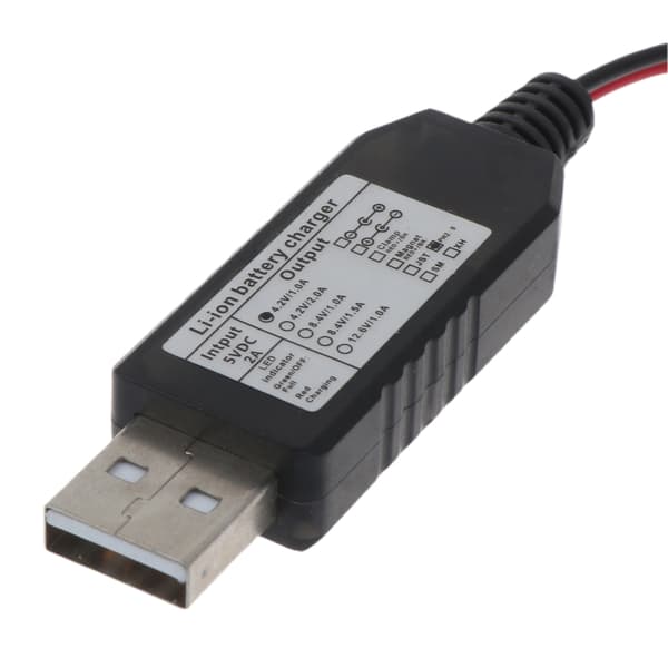 Universal USB til PH2.0 2-benet opladerkabel til 3.7V til smart genopladelig lithiumbatteri opladerkabel 100cm Porta LPRN