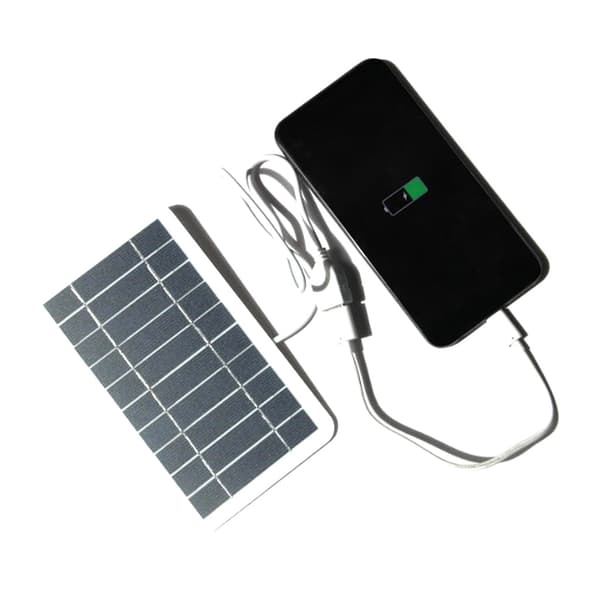 Fleksibelt anti-korrosions strømsæt 2W 5V solpanel multifunktionel USB solpaneloplader til mobiltelefon tablet