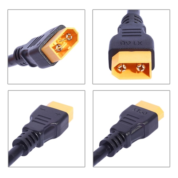 XT60 Hankontakt till 5.5x2.5mm 5.5x2.1mm Strömkabel Batteriladdningskabel null - 5.5x2.5mm female