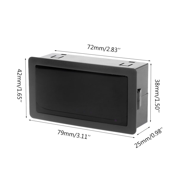 Automatisk Digitalräknare för DC LED Digital Display 4 Siffror 0-9999 Upp/Ner Plus/Minus Panelräknare med Kabel Hållbar