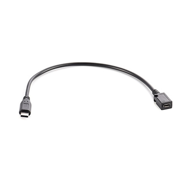 TypeC UsbC han til MicroUSB hun adapter konverter datakabel til telefoner tablets