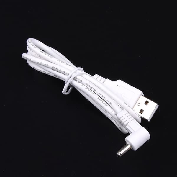 USB A han til 3,5 mm x 1,35 mm hanstik DC strømadapterkonverterkabel Black