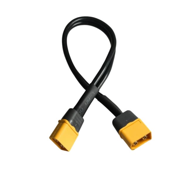 XT60 han-til-han adapterkabelledning 12AWG til elmotor og batteripakke 50cm