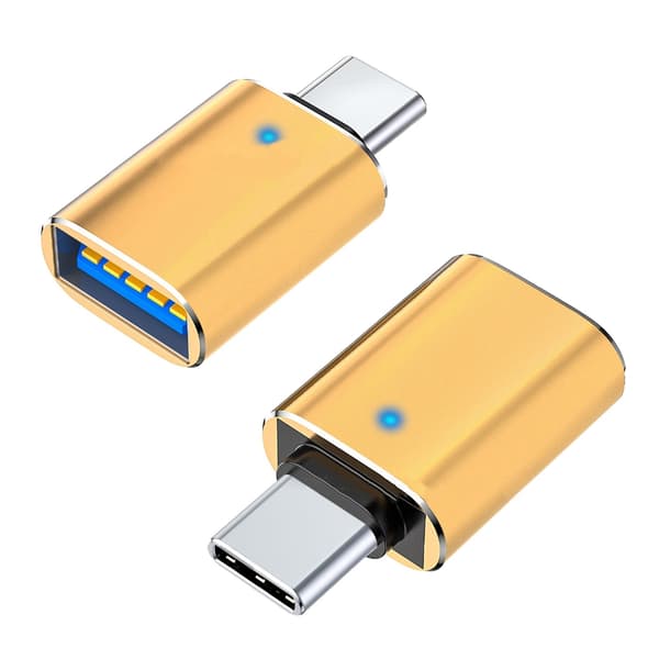 2 stk. USB C til USB-adapter for problemfri forbindelse med forskellige enheder Silver