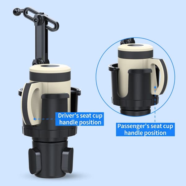 Bilkoppholder monteringsbase med 17 mm kulehode for mobiltelefonstativ