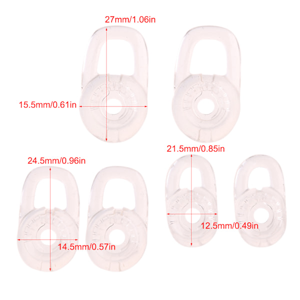 3 Par Öronproppar Silikonkuddar Öronproppsskydd S/för M/L Öronproppar Geler Örontoppar