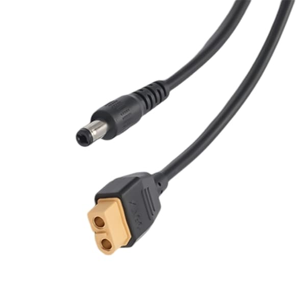 DC5521 - XT60 -sovitinkaapeli, uros XT60 -liitin DC5525 5521 5,5 mm paksu null - 5.5x2.5mm interface