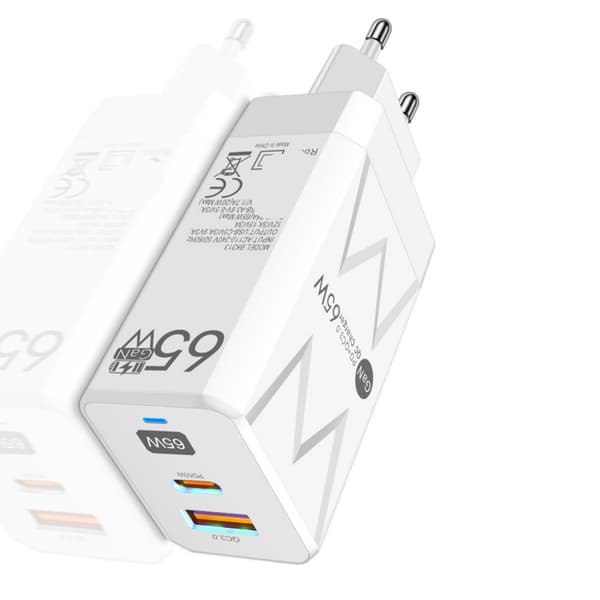 Type-C Lader USB C Adapter Hurtigladestasjon Blokker USB C Strømforsyning