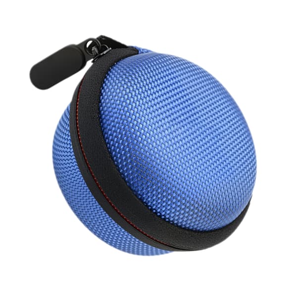 Resevänligt hörlursfodral som erbjuder slagtålighet och stänkskydd för Burmester True Wireless-headset Blue