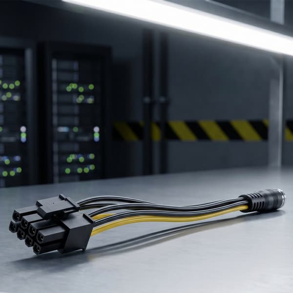 Fleksibel PVC GPU-strømkabel DC5.5X2.1Mm til 6Pin 6+2Pin Sikker og Stabil Strøm 6PIN