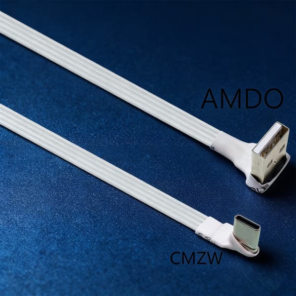 20-300 cm fladt USB 2.0 til Type C opladerkabel 6 længder til flere enheder 0.2m - AMDO CMUP