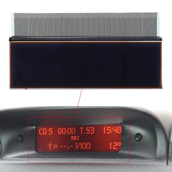 Universal pasform til 206 C5 Xsara Picasso erstatning LCD-skærm Navigation Digitizer Central Navigator Display Panel