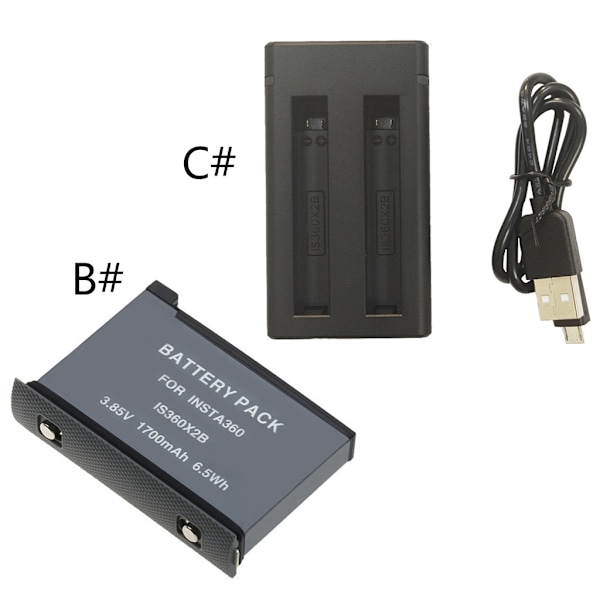 Laddningsbara litiumbatteritillbehör för - 360 One X2-kamera null - Charger