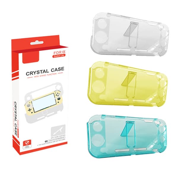 Transparent Stødsikkert PC-etui til Switch Lite Konsol Beskyttelsescover Clear