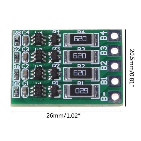 3.2V 4S BMS Aktiv Balance Board Batteri Equalizer Lithium Aktiv Balancer