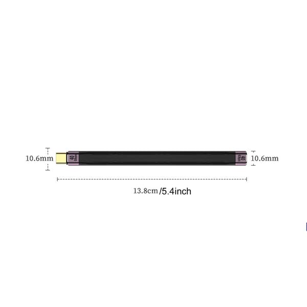 Forlængerkabel 40 Gbps Forlængerkabel USB C Hun til Han 100W Forlængerledning