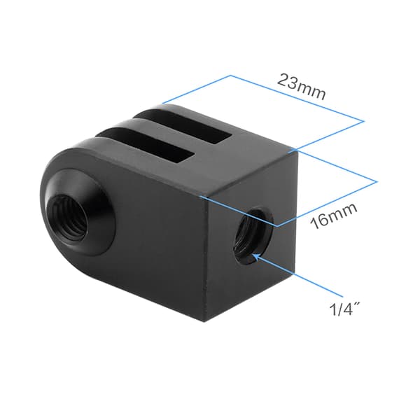 Monopod Monteringsbase Sort til 8 7 til Action Kamera