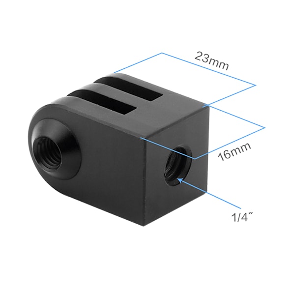 Monopod Mount Base Svart för Hero 8 7 SJCAM för Actionkamera