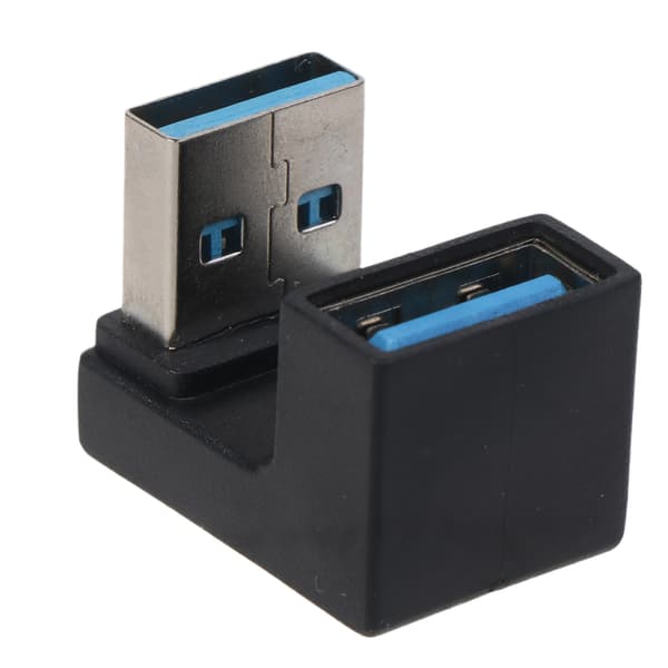 USB 3.0 Uros-Naaras -sovitinliitin USB 3.0 -liitin 180 astetta ylös alas