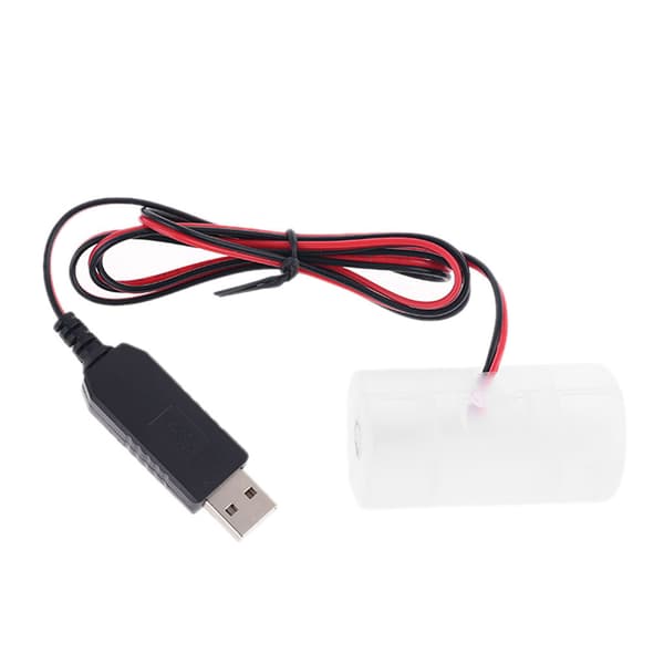 1.5V 3V 4.5V 6V LR20 D Celle Batterieliminator med US Plug USB Strømadapter Erstatning 1 til 4 stk 1.5V LR20 D Celle US Plug