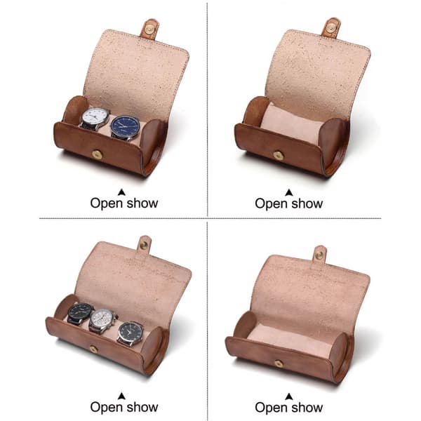 Utsökt Smyckesdisplay Resefodral Klockförvaring Organizer Display Herrlåda null - Three 