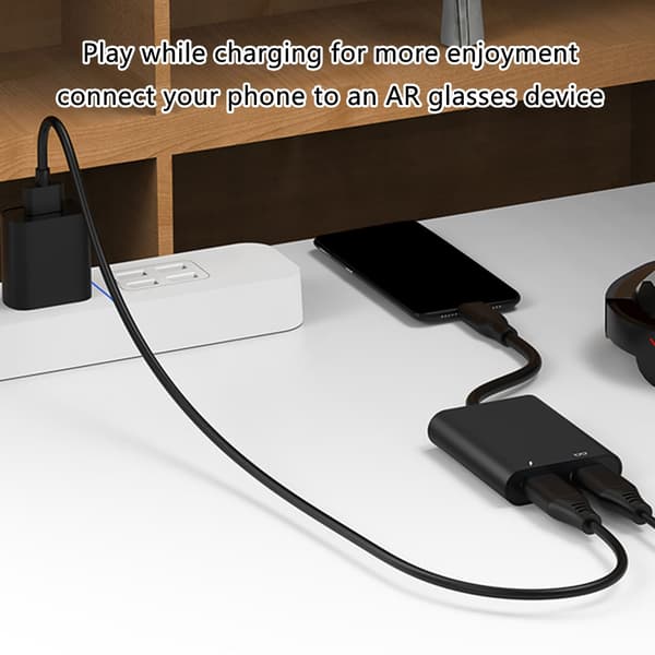 AR Briller Docking Hubs med PD Hurtig Opladning og USB To Interfaces til Tablets Black