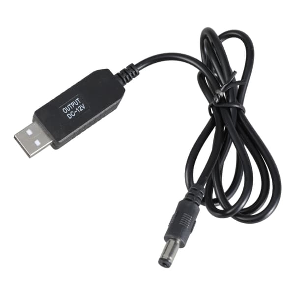 USB til DC5521 Spenningsomformer Kabel 5V til 12V Strømforsyningsledning