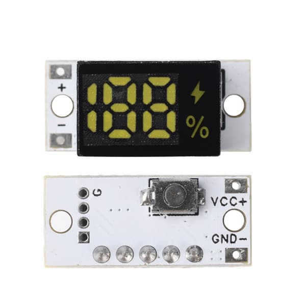 Batterinivåindikator Modul 1-4S Display Batteriprocentkapacitet 1