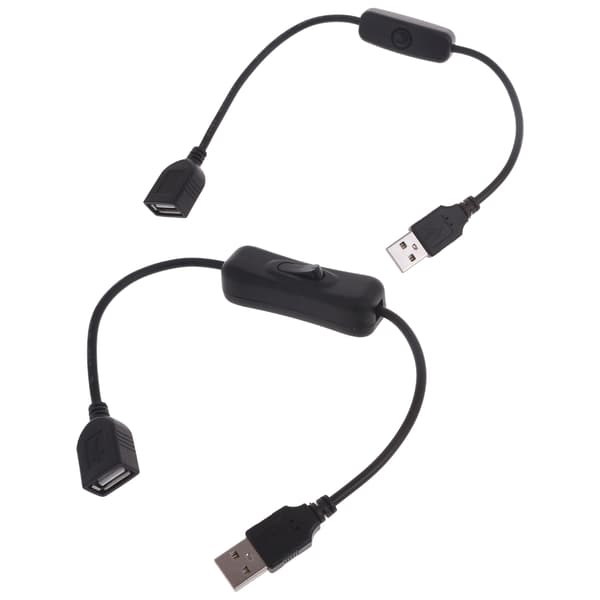 30 cm USB-kabel med ON/OFF-afbrydere Kabelforlænger til USB-lampe USB-blæser 501 switch