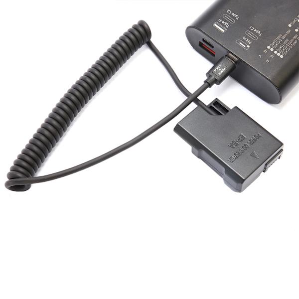 Typ-C USB till EN-EL14 Dummy Batteri Strömadapter för D3100