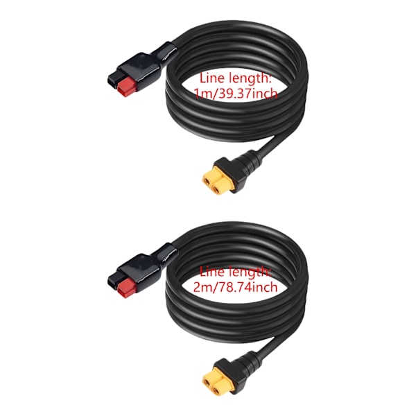 XT60 til Andersons Adapter 30A XT60 til Solcellekabler til Power Stations 2m