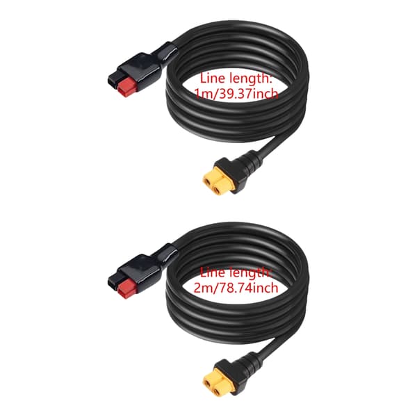 XT60 til Andersons-adapter 30A XT60 til solcellekontakterkabel for kraftstasjoner 2m