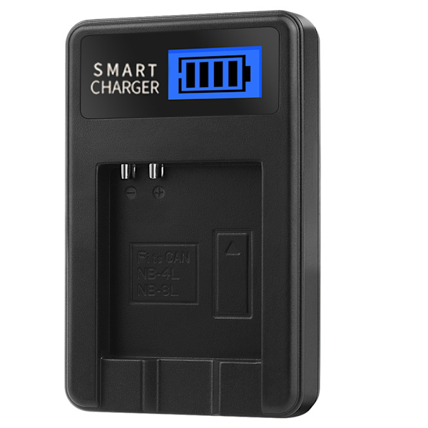 Praktisk NB4L LCD-skärm USB-laddare för 50 55 60 65 80 Kamerabatterier