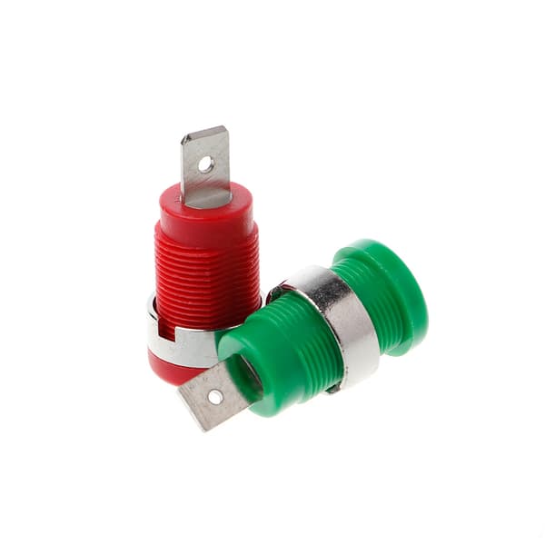 5 stk. 4mm Bananstik Hun Jack Socket Stik Ledningsforbindelse 5 Farver