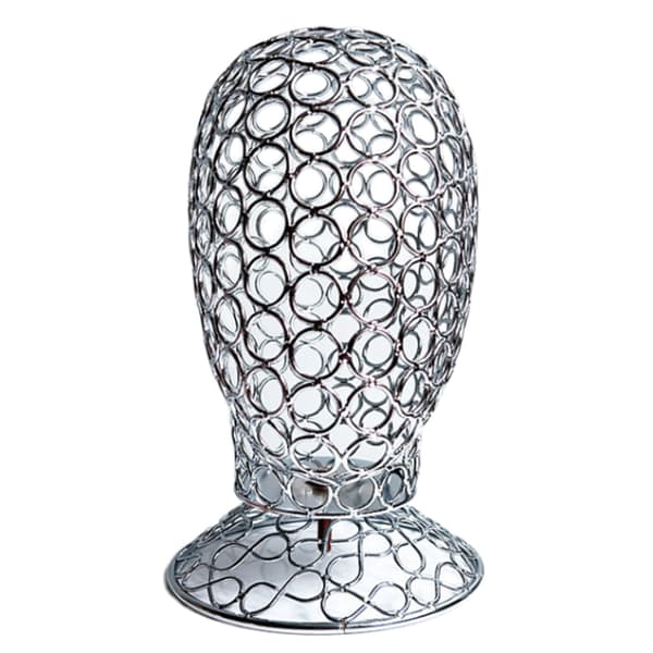 Multifunksjonell Metall Parykk Display Modell Hode Parykk Vise Holder Perfekt for Parykker Silver