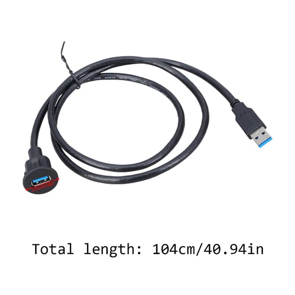 Inbäddad USB3.0 Förlängningskabel 5Gbps Laddningsdataöverföring Fordon Marint bruk