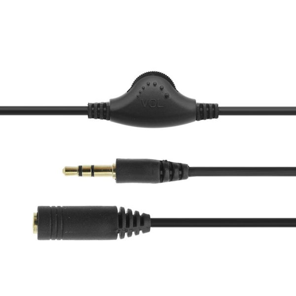 3,5 mm Han till 3,5 mm Hon Adapter 3 meter Dator Kabel med Volymkontroll