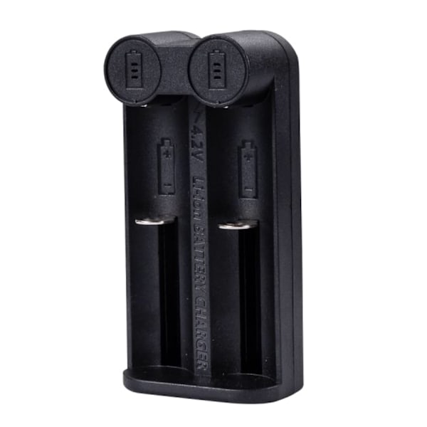 5V 2A Batteriladdare Li-ion Batteriladdningsdocka 2 Fack för 18650 16340 2665
