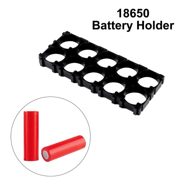 18650 Lithium Batterihållare Fäste Batterihållare med 2x5 Cell Spacer 1PC