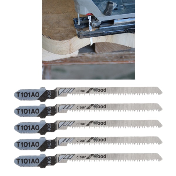 5 st T101AO HCS T-skaft sticksågsblad Kurvskärverktygssatser för träplast