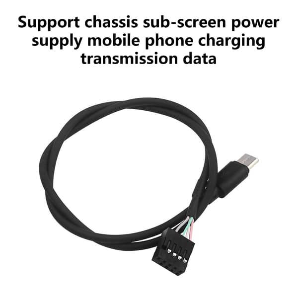PC-bundkort 9-pin til USB C-konverterkabler til sekundær skærmlevering