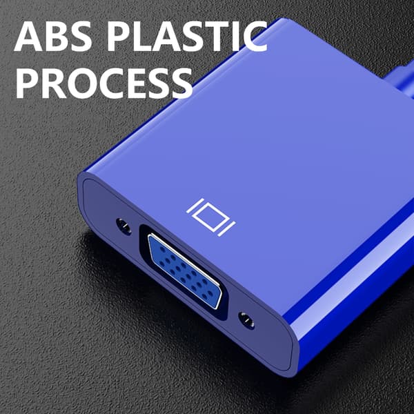 USB 3.0 - VGA-sovitinkaapeli korkean resoluution videolähtöön White